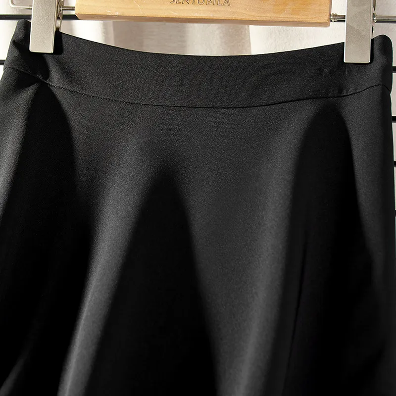 SENTUBILA Casual Long Skirts Women's Elegant Black-2
