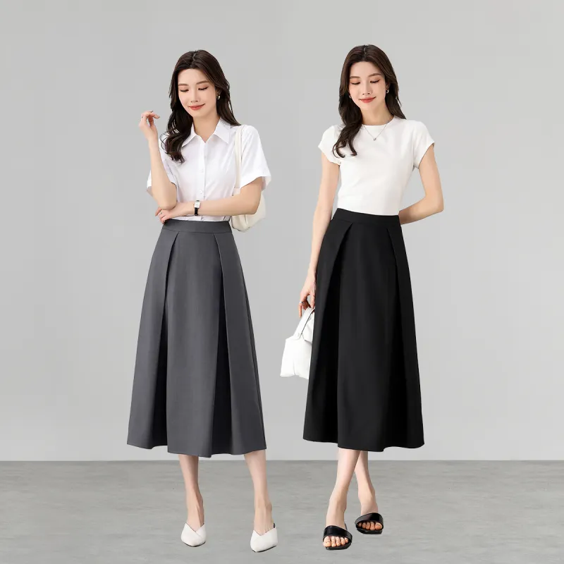 SENTUBILA Casual Long Skirt Women's-2