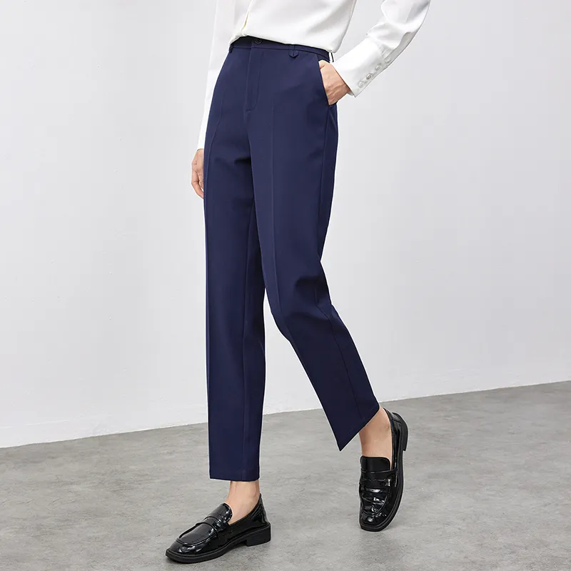 SENTUBILA Casual Pants Women's Navy Blue-3
