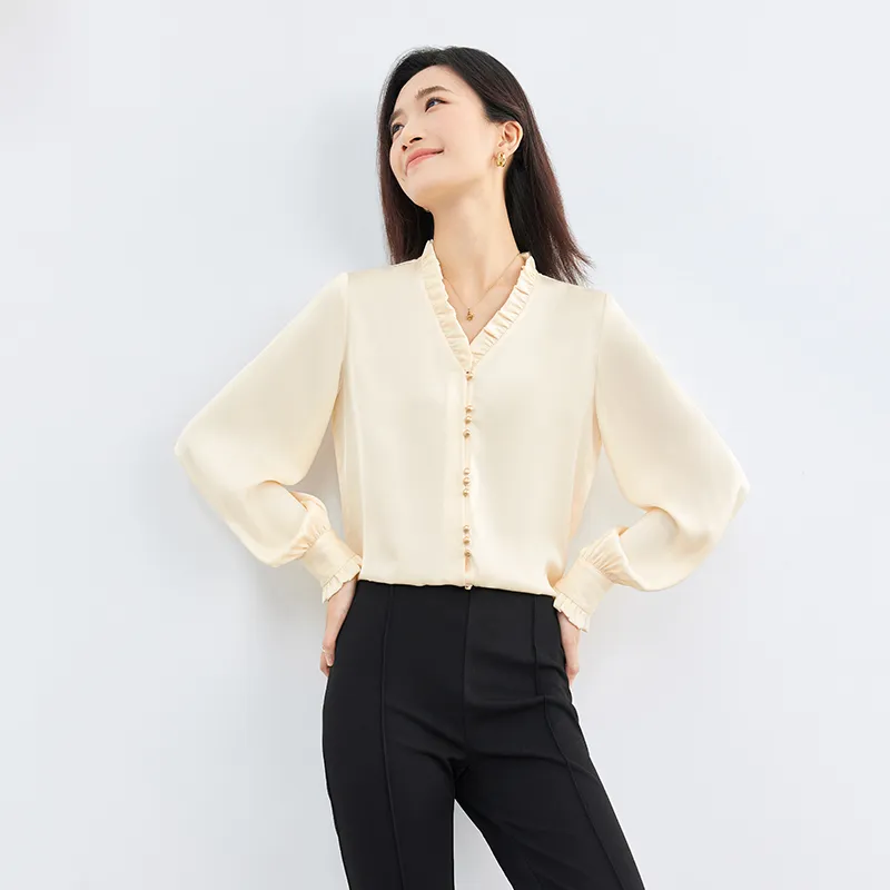SENTUBILA Chiffon Shirts Women's-3