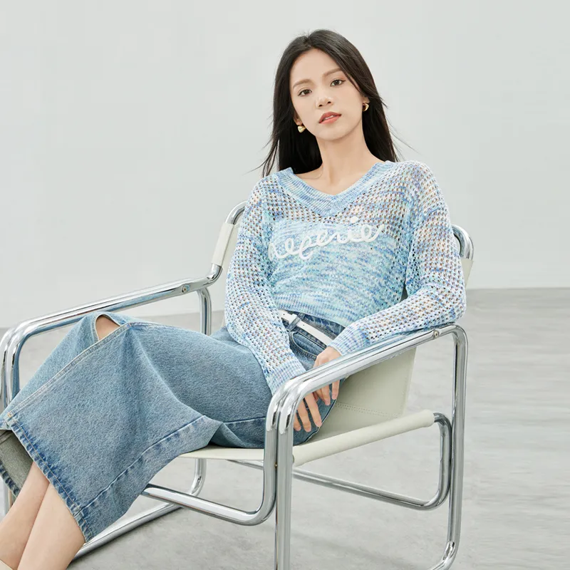 SENTUBILA Knitwear Women's Aquatic Blue-5