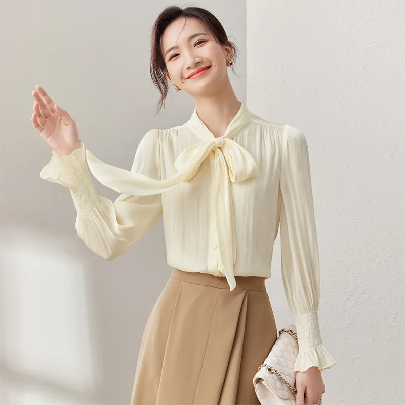 SENTUBILA Shirt Women's Apricot-6