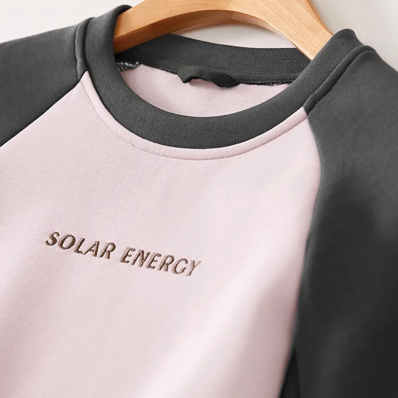 SENTUBILA Sweatshirt Set Women's Vintage Gray-2