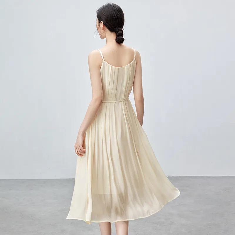 SENTUBILA Slip Dresses Women's Birch Apricot-2