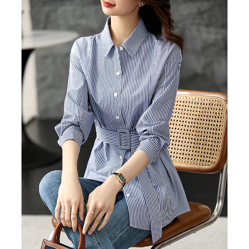 SENTUBILA Shirts Women's Sky Blue-5