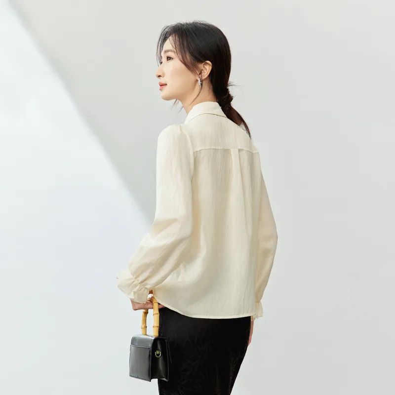 SENTUBILA Shirts Women's Birch Apricot-5