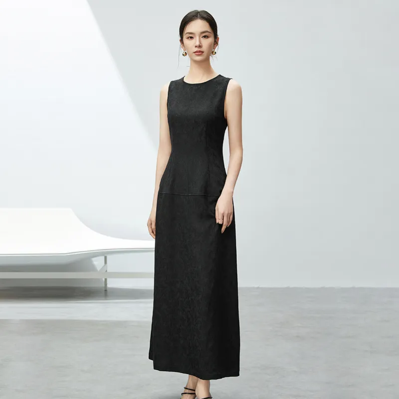 SENTUBILA Sleeveless Dress Women's Black-3