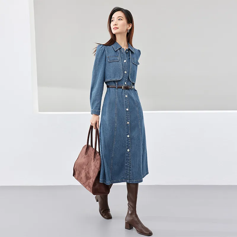 SENTUBILA Long Sleeved Dress Women's-6