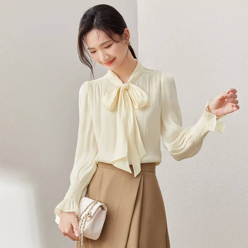 SENTUBILA Shirt Women's Apricot-2