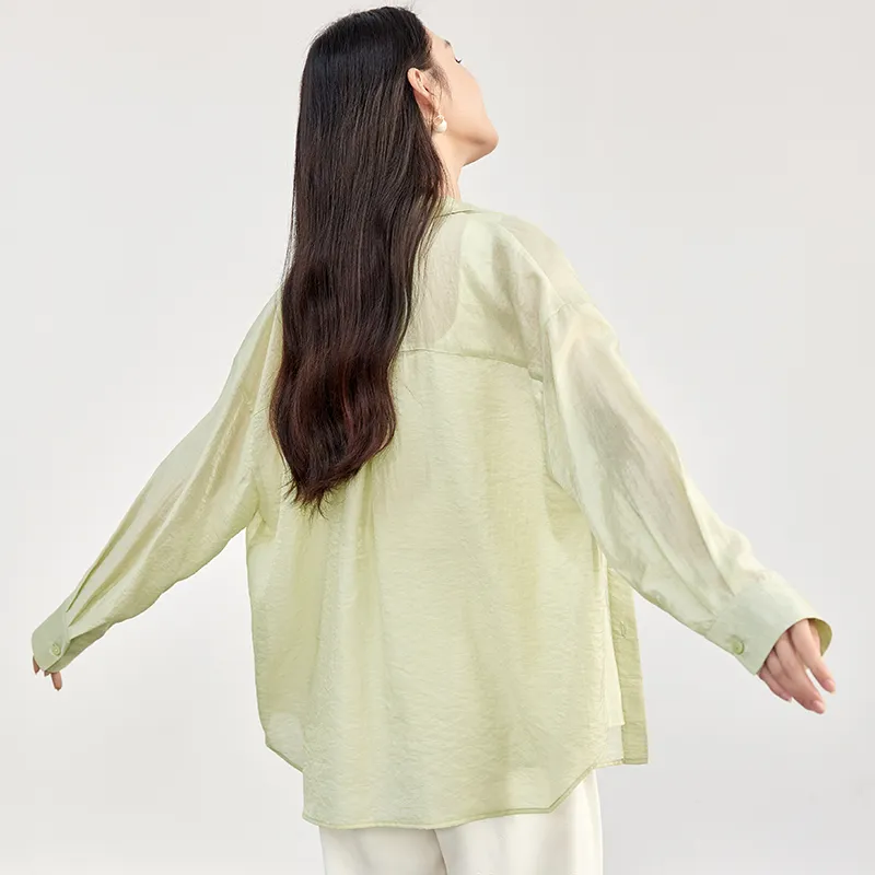 SENTUBILA Shirt Women's Tender Shoot Yellow-3