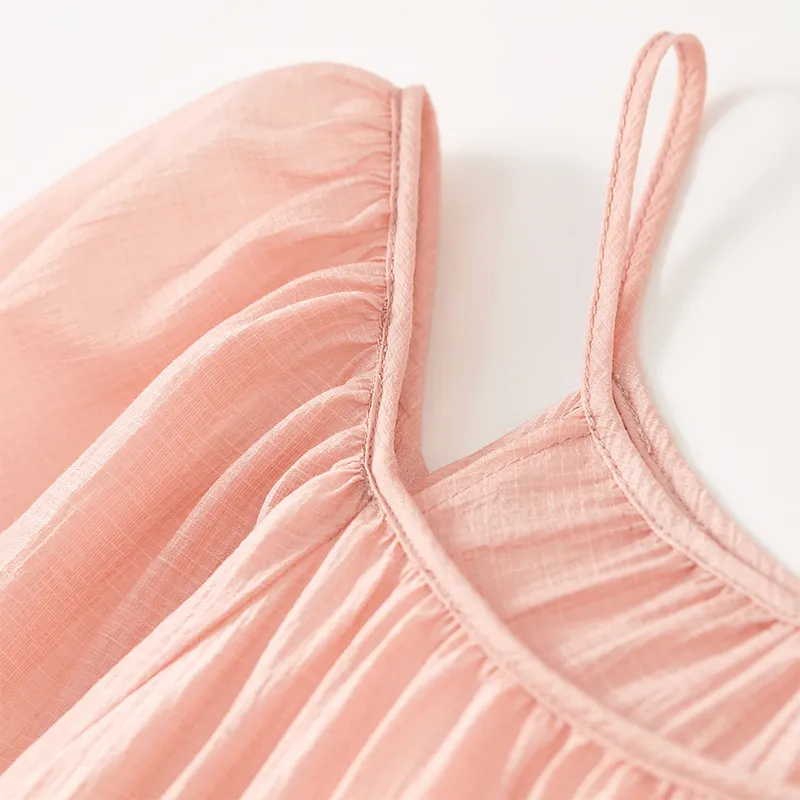 SENTUBILA Long Sleeved Dress Women's Peach Pink-5