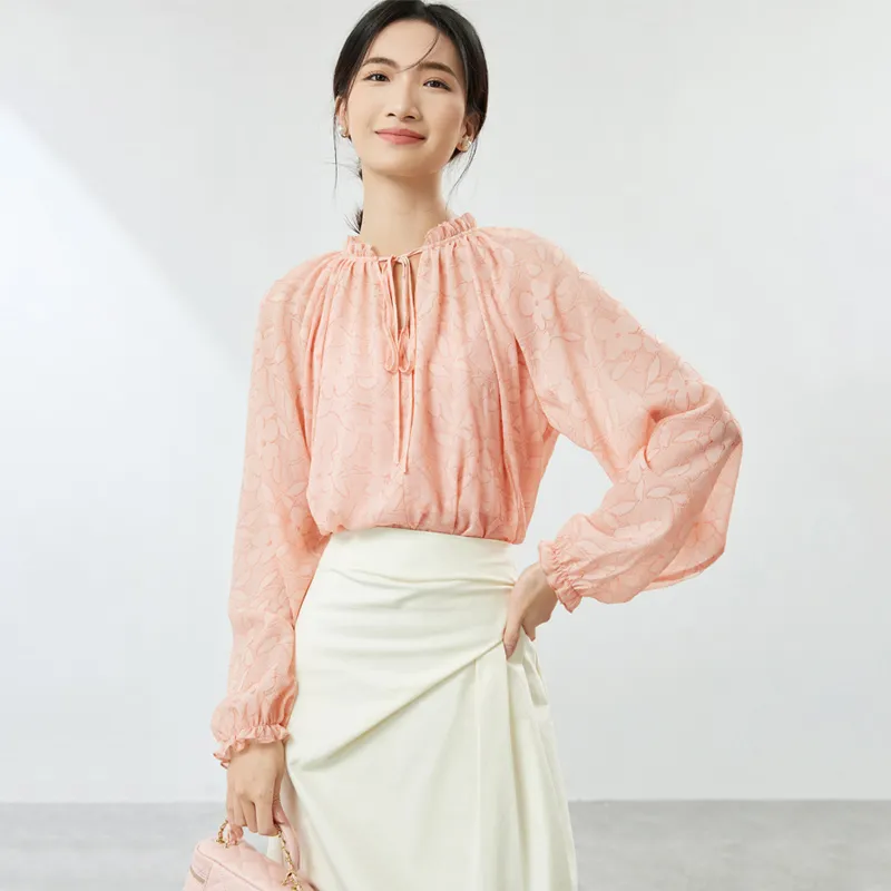 SENTUBILA Chiffon Shirt Women's-2