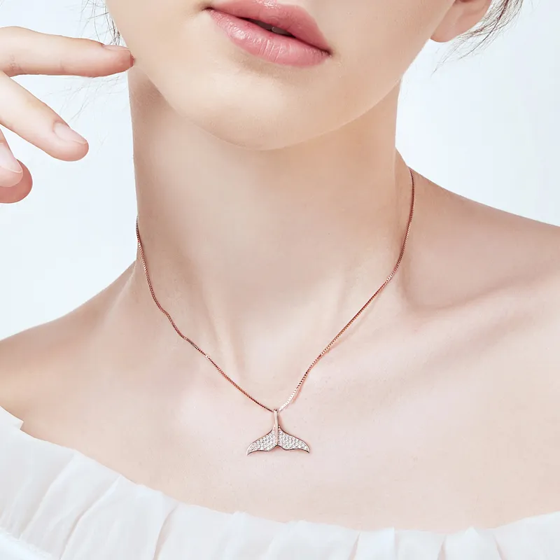LONGFENG JEWEL S925 Silver Necklaces Women's-1