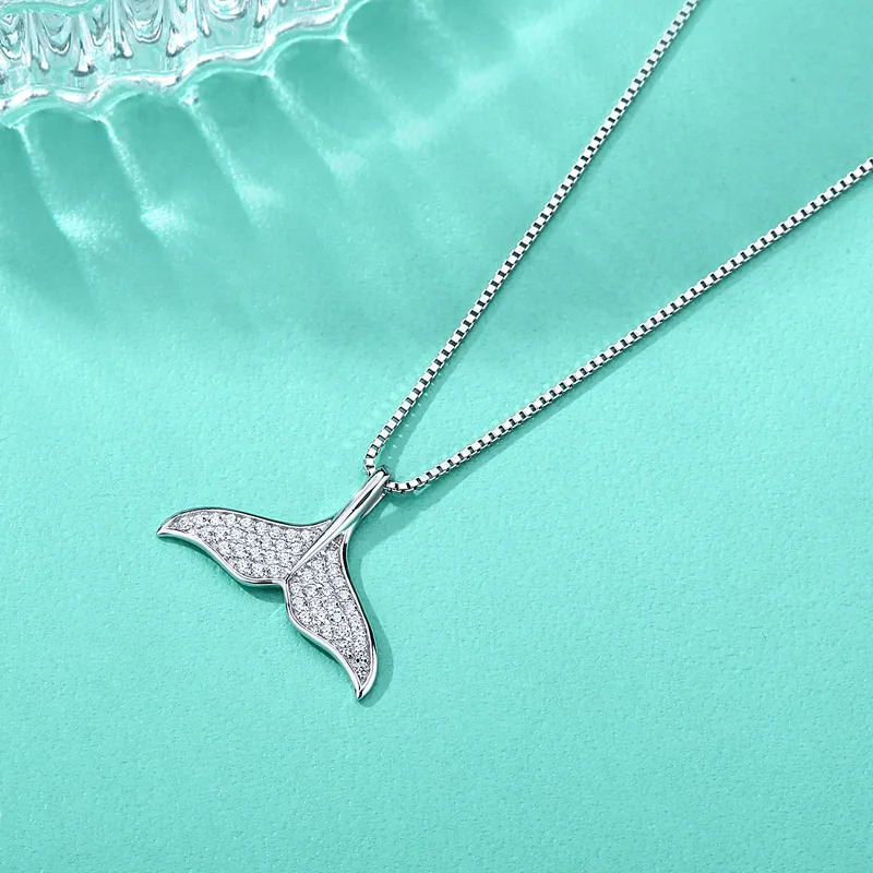 LONGFENG JEWEL S925 Silver Necklaces Women's-5