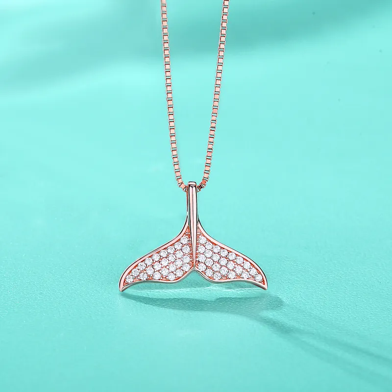 LONGFENG JEWEL S925 Silver Necklaces Women's-2
