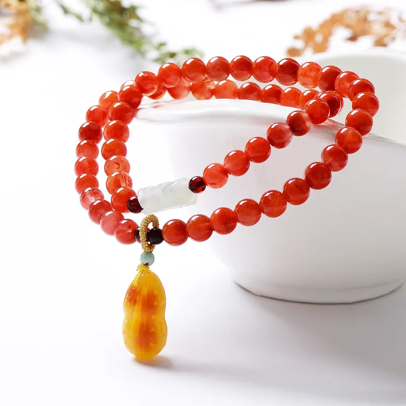 MARY WINDSOR South Red Agate Bracelets Unisex-2