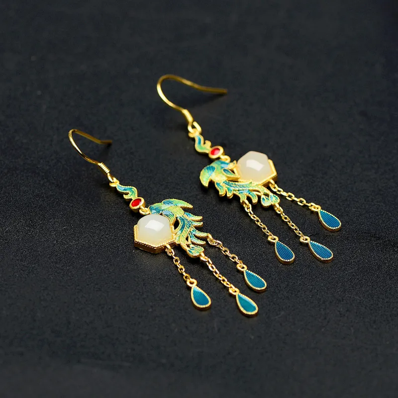 MARY WINDSOR Jade Earrings White Jade Women's-3