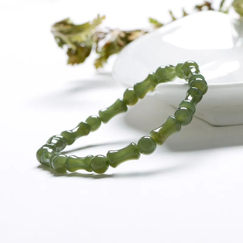 MARY WINDSOR Hetian Jade Bracelets Green Jade Unisex-2