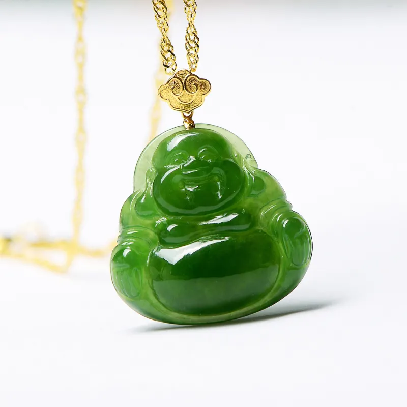 MARY WINDSOR Hetian Jade Buddha Pendant Jasper Women's-2
