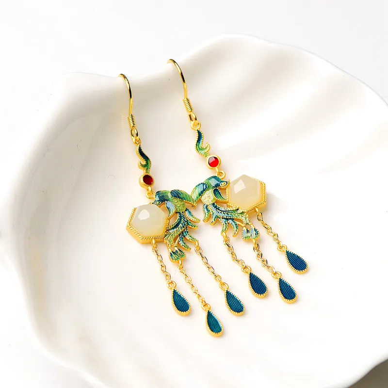MARY WINDSOR Jade Earrings White Jade Women's-4
