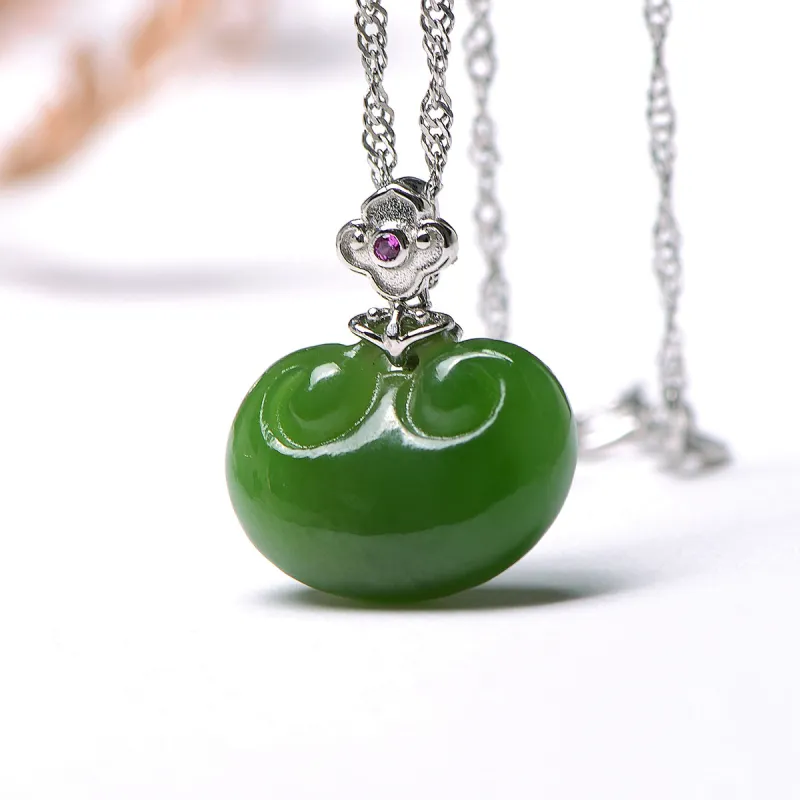 MARY WINDSOR Hetian Jade Ruyi Pendant Jasper Women's-5