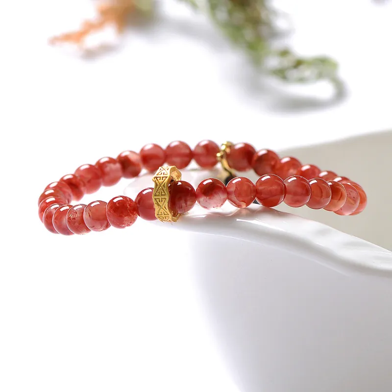 MARY WINDSOR South Red Agate Bracelets Unisex-2