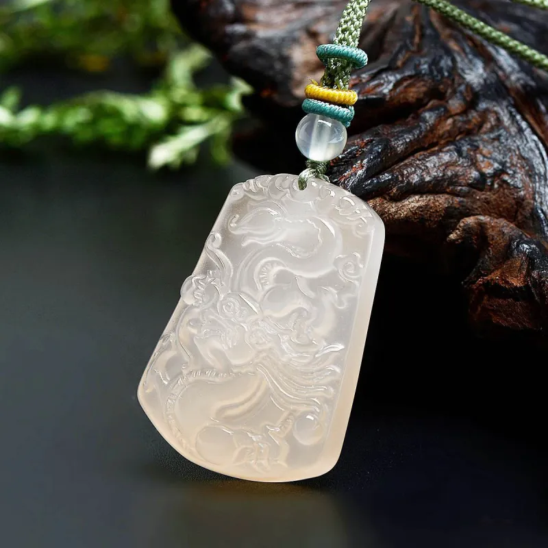 MARY WINDSOR Natural Chalcedony Pendants Men's-5