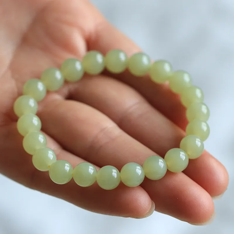 MARY WINDSOR Hetian Jade Bracelets Women's Pale Greenish White Jade-4