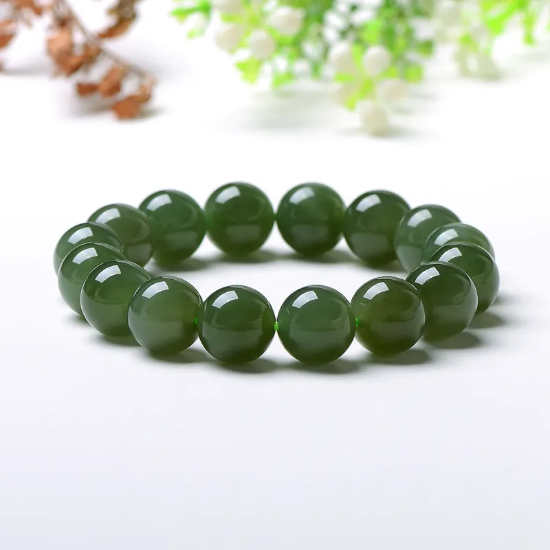 MARY WINDSOR Hetian Jade Bracelets Unisex Pale Greenish White Jade-12