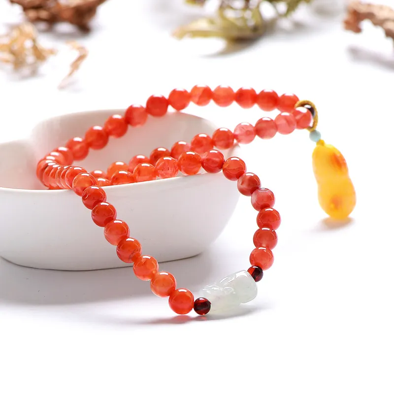 MARY WINDSOR South Red Agate Bracelets Unisex-3