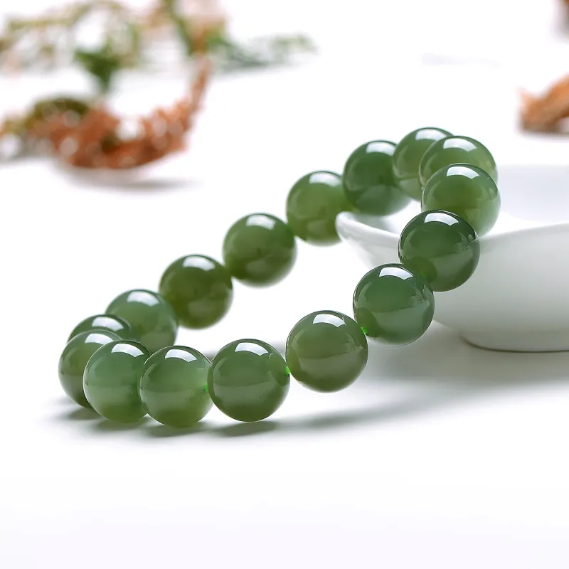 MARY WINDSOR Hetian Jade Bracelets Unisex Pale Greenish White Jade-11