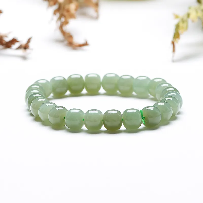 MARY WINDSOR Hetian Jade Bracelets Pale Greenish White Jade Unisex-1