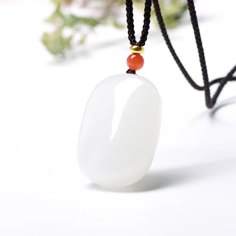 MARY WINDSOR Delicate White Amulet Pendant White Jade Women's-5