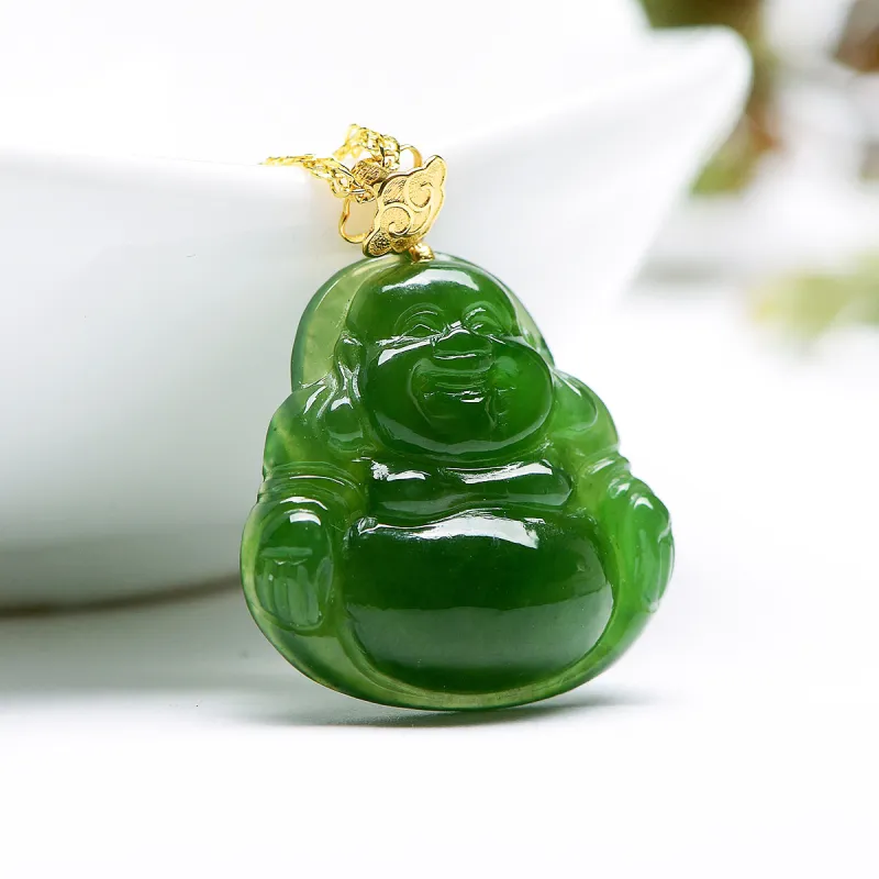 MARY WINDSOR Hetian Jade Buddha Pendant Jasper Women's-1