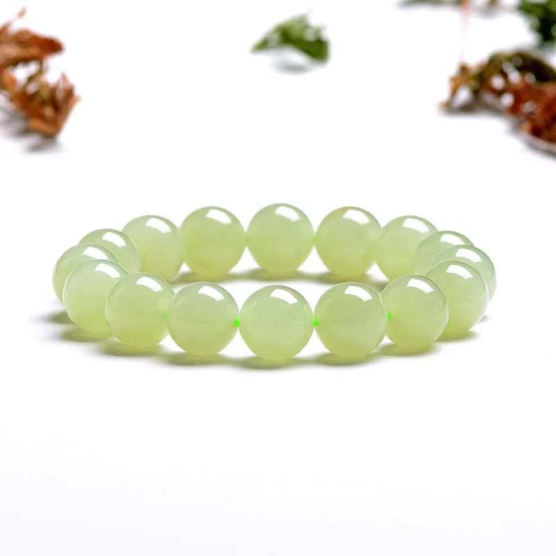 MARY WINDSOR Hetian Jade Bracelets Unisex Pale Greenish White Jade-2