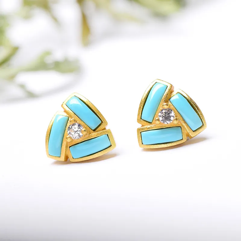 MARY WINDSOR Turquoises Stud Earrings Women's-2