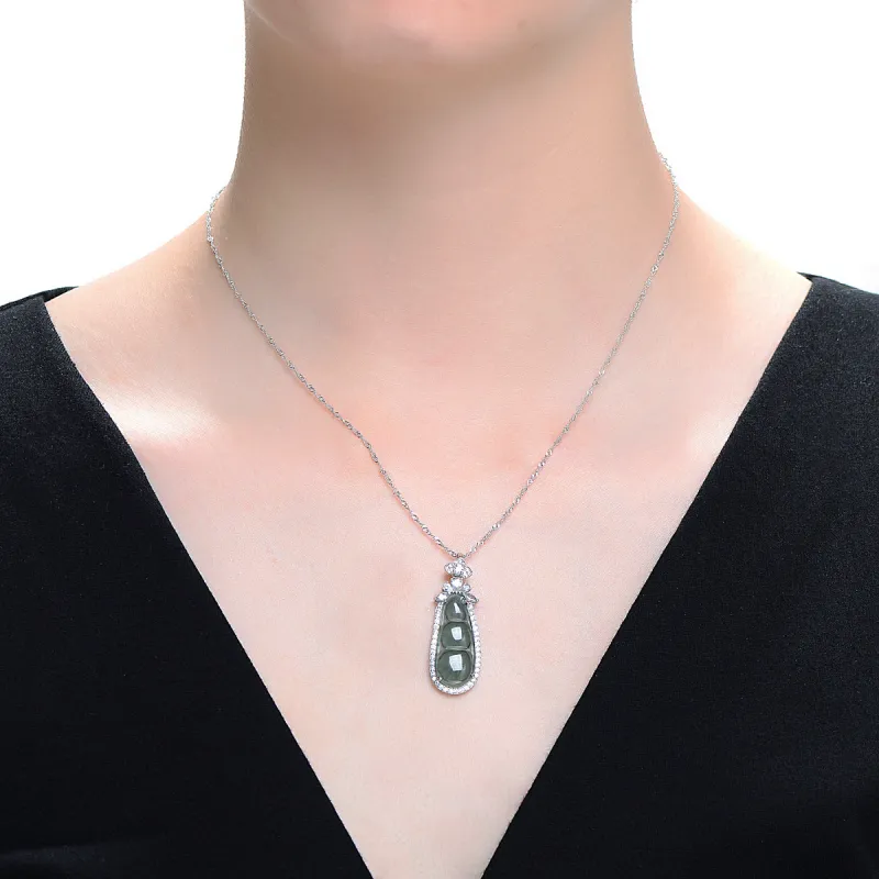 MARY WINDSOR Ice Glutinous Jadeite Necklaces Women's-2