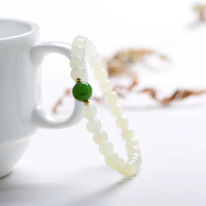 MARY WINDSOR Hetian Jade Bracelets White Jade Women's-4