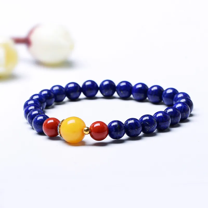 MARY WINDSOR Green Gold & Amber Beeswax Southern Red Agate Fine Jade Bracelets Women's-6