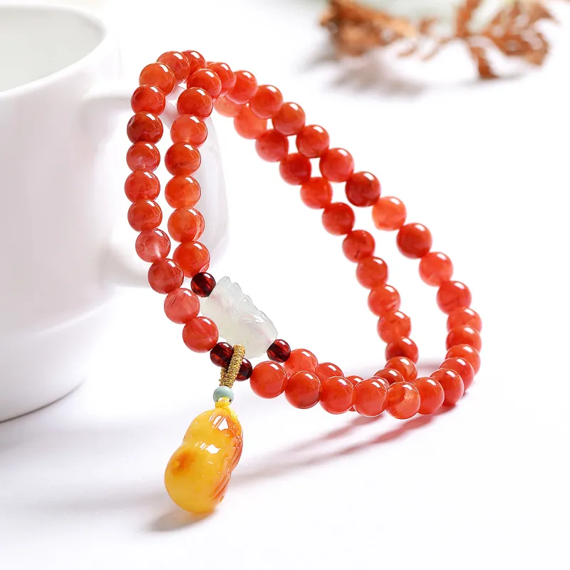 MARY WINDSOR South Red Agate Bracelets Unisex-5