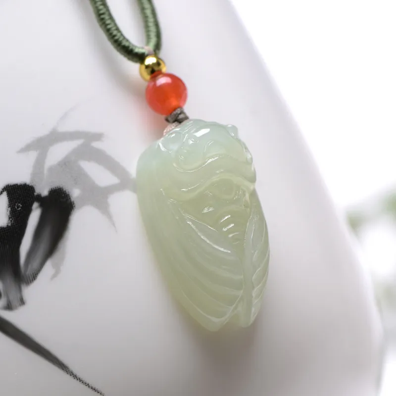 MARY WINDSOR Hetian Jade Pendants Pale Greenish White Jade Unisex-1