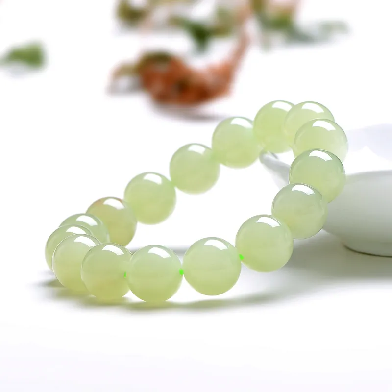 MARY WINDSOR Hetian Jade Bracelets Unisex Pale Greenish White Jade-3