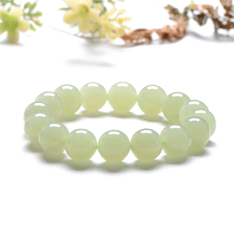 MARY WINDSOR Hetian Jade Ice Cool Jade Bracelet Pale Greenish White Jade Women's-1