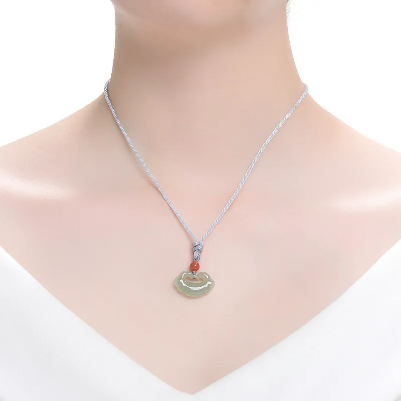 MARY WINDSOR Hetian Jade Pale Greenish White Jade Unisex-3