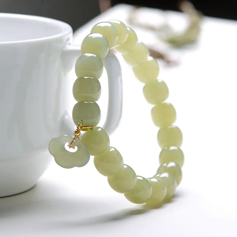 MARY WINDSOR Hetian Jade Bracelets Unisex-1