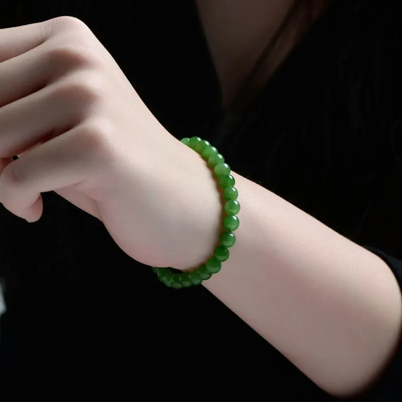 MARY WINDSOR Hetian Jade Bracelets Jasper Unisex-6