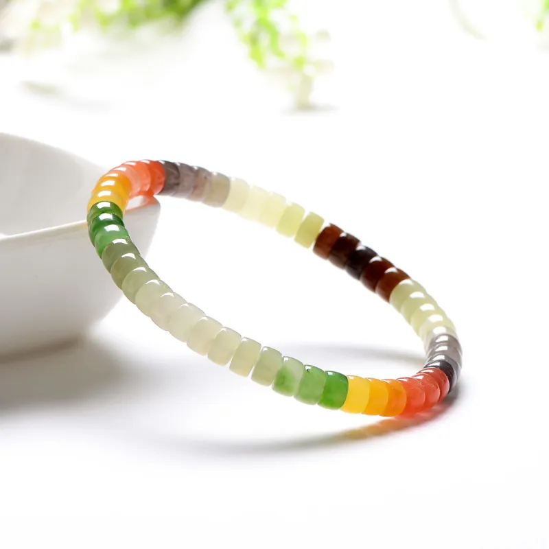 MARY WINDSOR Hetian Jade Bracelets Pale Greenish White Jade Unisex-3