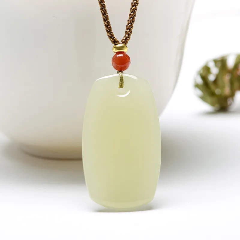 MARY WINDSOR Hetian Jade Pendants Pale Greenish White Jade Unisex-3