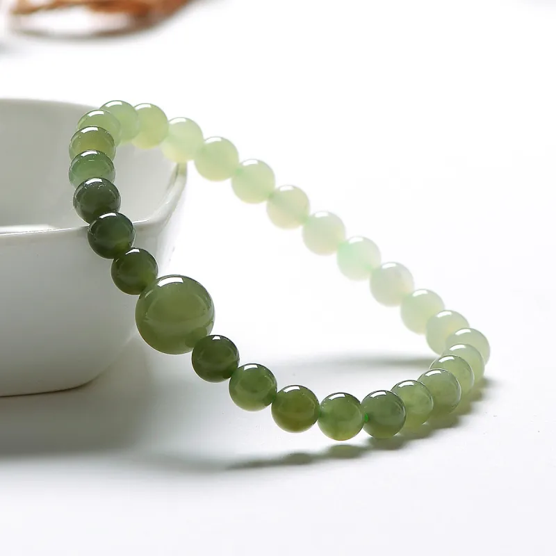 MARY WINDSOR Hetian Jade Bracelets Pale Greenish White Jade Unisex-3