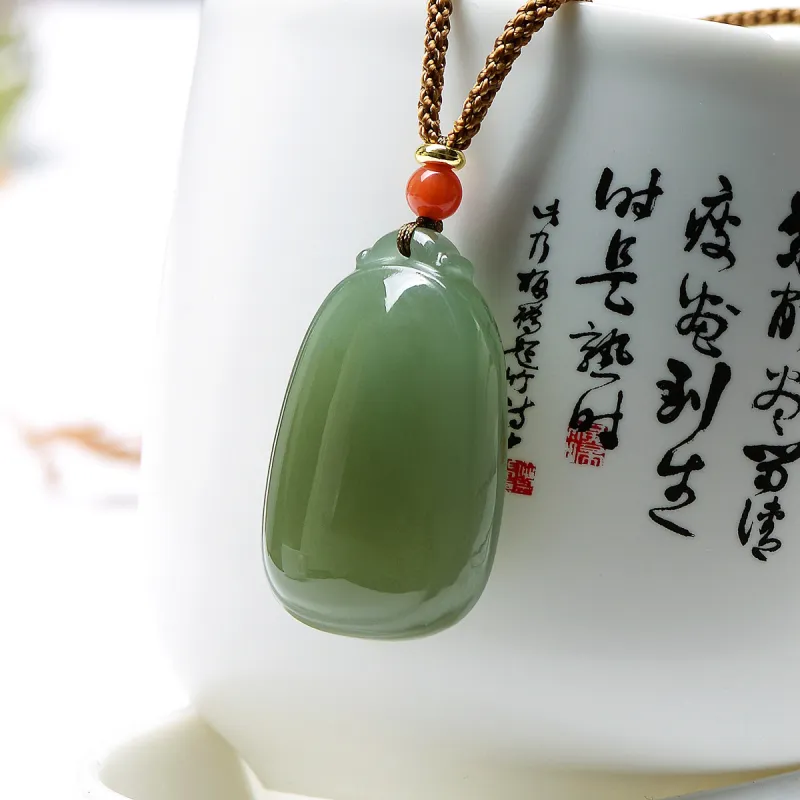 MARY WINDSOR Hetian Jade Peace Pendant Green Jade Women's-4